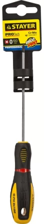 Отвертка STAYER "PROFI" "PROTech", двухкомп рукоятка, намагниченная, Cr-Mo, PH0x100мм 25132-0-10_z02 купить в Когалыме