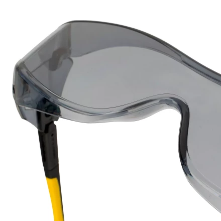 Очки защитные открытые Denzel 89203, поликарбонатные, увеличенная дымчатая линза, регулируемые дужки купить в Когалыме