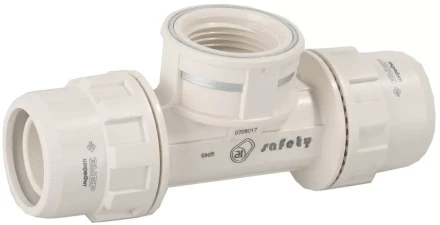 Тройник ЗУБР "ШиреФит" переходной "штуцер с гайкой - внутренняя резьба - штуцер с гайкой", 32мм-1"-32мм 51502-32-1-32 купить в Когалыме