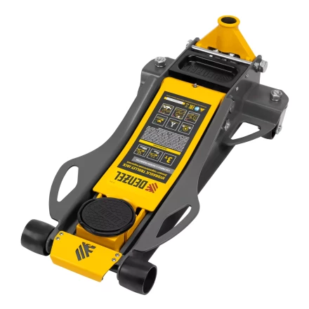 Домкрат гидравлический подкатной Denzel 51250, 3 т, 75-500 мм, быстрый подъем, низкий подхват, проф. купить в Когалыме