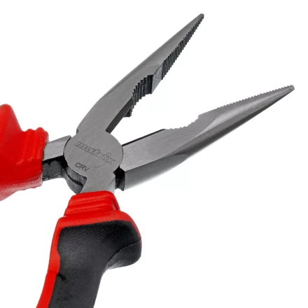 Длинногубцы прямые Matrix, 160 мм, хром-ванадий, двухкомпонентные рукоятки, 17309 купить в Когалыме