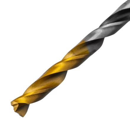 Сверло спиральное по металлу Denzel 4,2 x 75мм, Р6М5, Golden Tip, многогранная заточка, 718273 купить в Когалыме