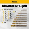 Набор сверл по металлу Denzel, 1-10 мм, Р6М5К8-TiN, Golden Tip, 10 шт 723005 купить в Когалыме