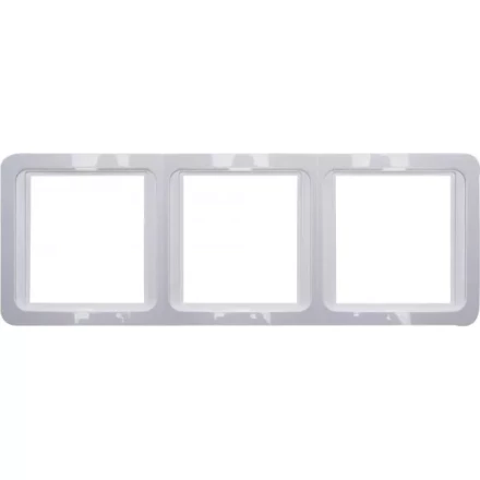 Панель СВЕТОЗАР "ГАММА" накладная, вертикальная, цвет светло-серый металлик, 2 гнезда SV-54147-SM купить в Когалыме