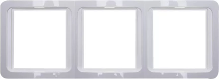 Панель СВЕТОЗАР "ГАММА" накладная, вертикальная, цвет светло-серый металлик, 2 гнезда SV-54147-SM купить в Когалыме