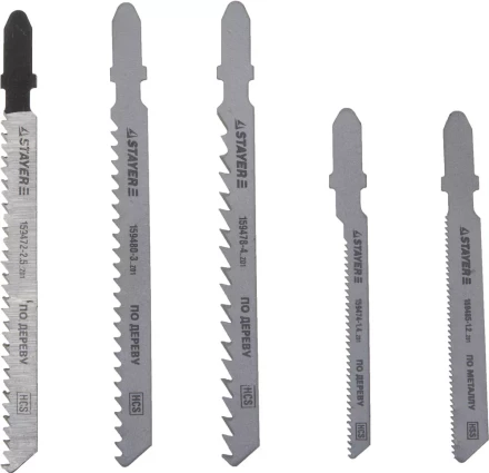 Набор STAYER "STANDARD" Полотна "ХОББИ №1" для эл. лобзика, по металлу, EU-хвост., 5шт 159488-H5_z01 купить в Когалыме