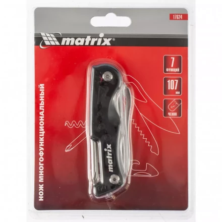 Нож многофункциональный 7 функций в чехле 107 мм Matrix 17624 купить в Когалыме