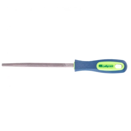 Напильник 150 мм трехгранный двухкомпонентная рукоятка №2 Сибртех 16024 купить в Когалыме