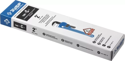 Ключ трубный разводной ЗУБР "ПРОФЕССИОНАЛ", Сr-V, 350мм / 2" 27339-2_z01 купить в Когалыме