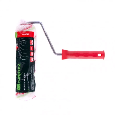 Валик &quot;Эмали&quot;  250 мм ворс 12 мм D 48 мм D ручки 8 мм полиамид полиакрил Сибртех 80171 купить в Когалыме