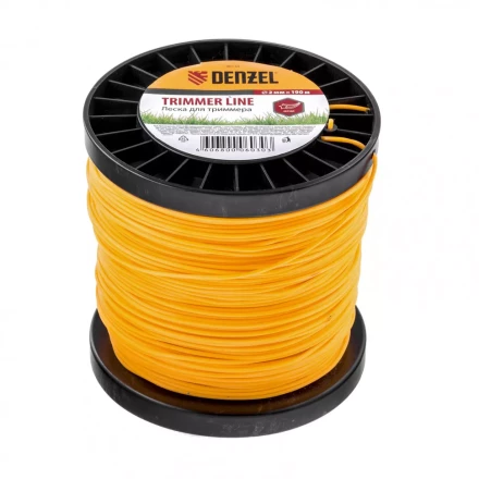 Леска для триммера  звезда 2,0 мм 190 м на Din катушке Россия Denzel 96130 купить в Когалыме