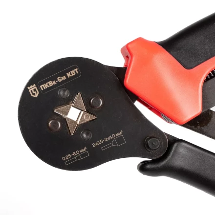 Пресс-клещи КВТ ПКВк-6м для опрессовки втулочных наконечников до 6.0 мм (85224) купить в Когалыме