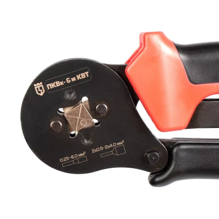 Пресс-клещи КВТ ПКВк-6м для опрессовки втулочных наконечников до 6.0 мм (85224) купить в Когалыме