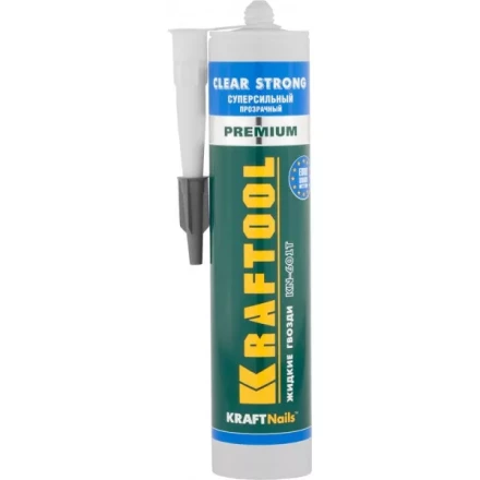 Клей монтажный KRAFTOOL KraftNails Premium KN-601T, суперсильный, прозрачный, 310мл 41342 купить в Когалыме