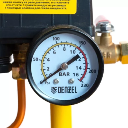 Компрессор воздушный, ременный привод BCI5500-T/200, 5.5 кВт, 200 литров, 850 л/мин Denzel 58128 купить в Когалыме