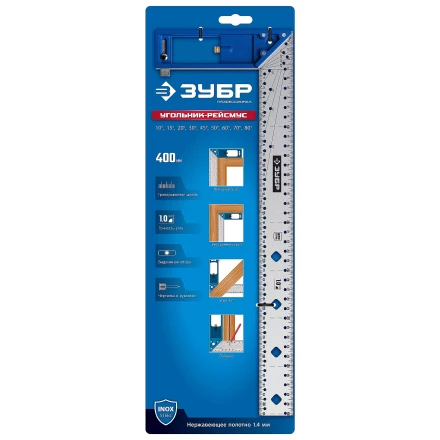 ЗУБР 400 мм, рейсмус-угольник разметочный, ПРОФЕССИОНАЛ (34400-40) купить в Когалыме