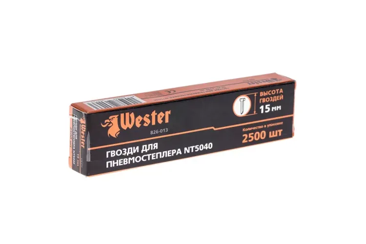 Гвозди для степлера WESTER 826-013 1 х 1.25 х 15 мм 2500 шт. купить в Когалыме