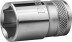 Торцовая головка KRAFTOOL &quot;INDUSTRIE QUALITAT&quot;, Cr-V, FLANK, хромосатинированная, 1/2&quot;, 17 мм 27805-17_z01 купить в Когалыме