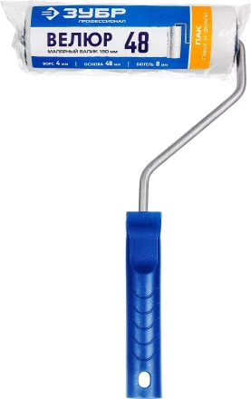 ЗУБР ВЕЛЮР, 8 х 180 мм, бюгель 8 мм, ворс 4 мм, 50% акрил, 50% шерсть, для лаков и эмалей, малярный валик, Профессионал (03514-18) купить в Когалыме