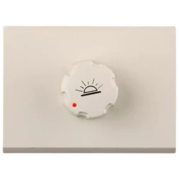 Диммер СВЕТОЗАР "ЭФФЕКТ" без вставки и рамки, цвет бежевый, 60-500Вт SV-54442-B