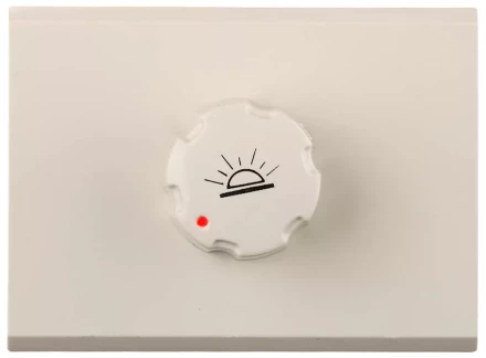 Диммер СВЕТОЗАР "ЭФФЕКТ" без вставки и рамки, цвет бежевый, 60-500Вт SV-54442-B купить в Когалыме