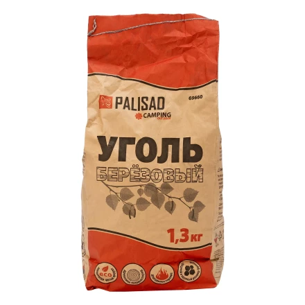 Уголь берёзовый, 1.3 кг Россия Camping Palisad 69660 купить в Когалыме