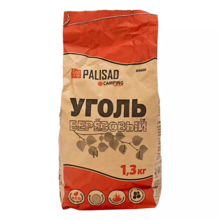 Уголь берёзовый, 1.3 кг Россия Camping Palisad 69660 купить в Когалыме