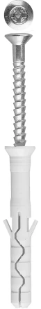 Дюбель-гвоздь ЗУБР "ПРОФЕССИОНАЛ" нейлоновый, потайный бортик, 8 x 80 мм, 50 шт 4-301375-08-080 купить в Когалыме