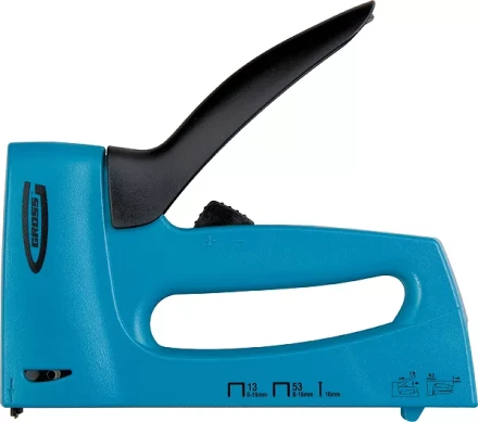 Степлер мебельный пластиковый корпус,регулировка удара тип скобы 13 53 300 6-16мм GROSS 41003 купить в Когалыме