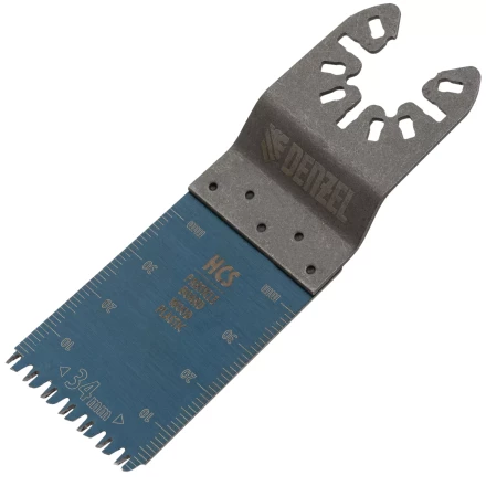 Насадка для МФИ режущая пазовая прямая, HCS, по дереву, ламинату 34 х 2.5 мм, крупный зуб Denzel 782315 купить в Когалыме