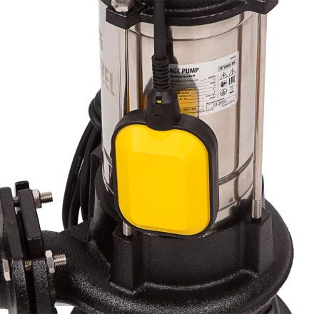 Фекальный насос Denzel FP1800-KS, 1800 Вт, напор 17 м, 26000 л/ч, нож-измельчитель купить в Когалыме