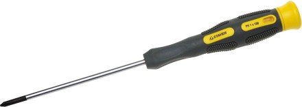 Отвертка STAYER &quot;PROFESSIONAL&quot; &quot;MAX-GRIP&quot; для точн работ, Cr-V, двухкомп рукоятка, магнит наконечник, PH №1x100мм 25826-1-100 G купить в Когалыме