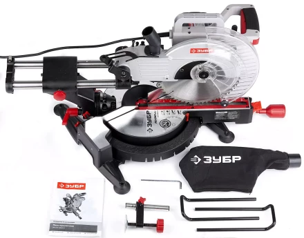 Пила торцовочная ЗУБР "МАСТЕР", сдвижная голова, 255 мм, 4800 об/мин, 1600 Вт ЗПТ-255-1600-Л-02 купить в Когалыме