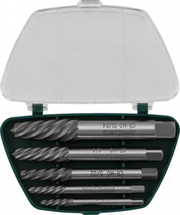 Комплект экстракторов съемник шпилек  5/64&quot;- 19/64&quot; 5 предметов   AG 010049  Jonnesway 47024 купить в Когалыме