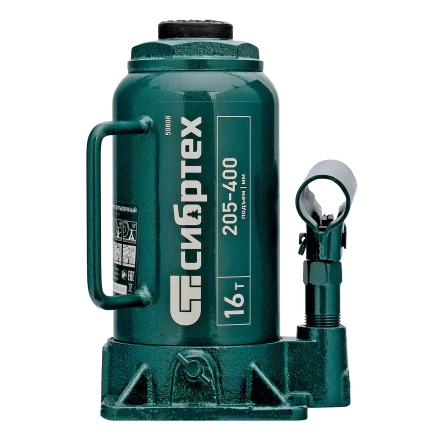 Домкрат гидравлический бутылочный Сибртех 50808, 16 т, 205-400 мм купить в Когалыме
