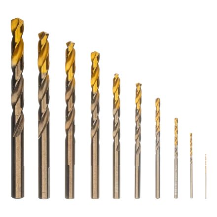 Набор сверл по металлу Denzel 723006, 1,5-6,5мм, Р6М5К8-TiN, Golden Tip, 13 шт купить в Когалыме