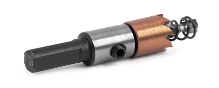 HSS-TiN коронка MESSER  16мм с центр. сверлом и толкающей пружиной для  лист. материала  до 2 мм ц/х купить в Когалыме