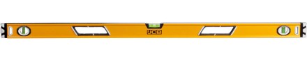 Уровень JCB коробчатый, магнитный, 2 фрезерованные базовые поверхности, 3 ампулы, крашенный, с ручками, 0,5мм/м, 120см JBL005 купить в Когалыме
