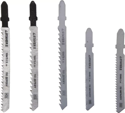 Набор STAYER "STANDARD" Полотна "ХОББИ №2" для эл. лобзика, по металлу, EU-хвост., 5шт 159489-H5_z01 купить в Когалыме