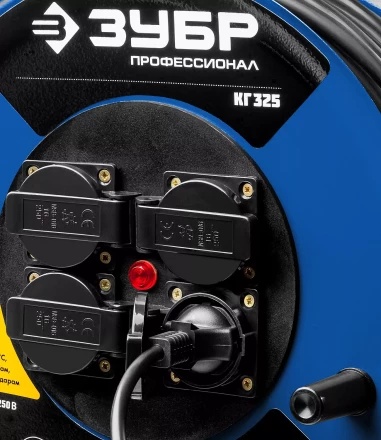 Удлинитель на катушке "КГ 325", 30 м, 4000 Вт, 4 гнезда, IP44, КГ 3х2,5 кв мм, ЗУБР 55079-30 купить в Когалыме