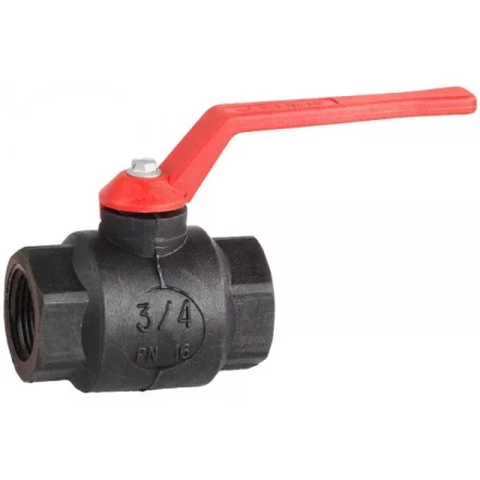 Кран шаровой ЗУБР полнопроходной "мама-мама", ручка, пластиковый корпус, 3/4" 4-51520-P-3/4 купить в Когалыме