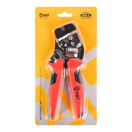 Пресс-клещи КВТ ПКВк-6т для опрессовки втулочных наконечников до 6 мм (102038) купить в Когалыме