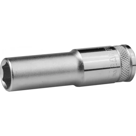 Торцовая головка KRAFTOOL "INDUSTRIE QUALITAT", удлиненная, Cr-V, FLANK, хромосатинированная, 1/2", 14 мм 27807-14_z01 купить в Когалыме