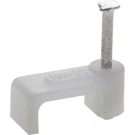 ЗУБР "МАСТЕР". Скоба-держатель для плоского кабеля, с оцинкованным гвоздем, 5 мм, 50 шт 45112-05 купить в Когалыме