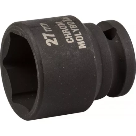 Торцовая головка KRAFTOOL "INDUSTRIE QUALITAT" ударная (1/2"), FLANK, Cr-Mo, фосфатированная, 27 мм 27940-27_z01 купить в Когалыме