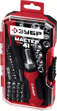 ЗУБР Мастер 41, 41 шт, набор: отвертка с насадками (25042) купить в Когалыме