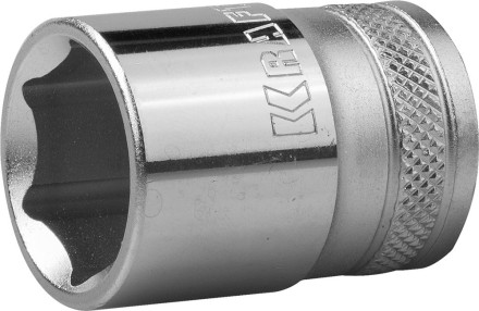 Торцовая головка KRAFTOOL &quot;INDUSTRIE QUALITAT&quot;, Cr-V, FLANK, хромосатинированная, 1/2&quot;, 20 мм 27805-20_z01 купить в Когалыме