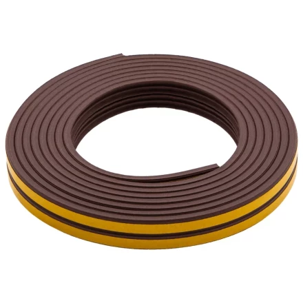 Уплотнитель резиновый, 6 м, профиль "E", коричневый Сибртех 88914 купить в Когалыме