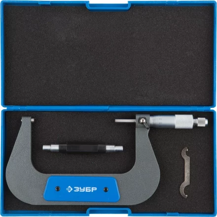 Микрометр ЗУБР "ЭКСПЕРТ" гладкий механический, МК 125, диапозон 100-125мм, шаг измерения 0,01мм 34480-125_z01 купить в Когалыме