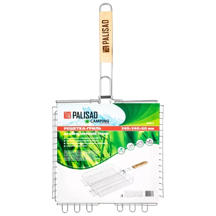 Решетка-гриль Camping Palisad 69647 340х340х60 мм, объемная, нержавеющая сталь купить в Когалыме